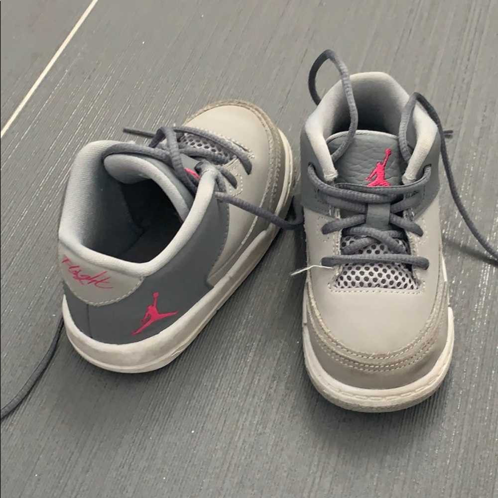 Jordan Flight Toddler Sneakers - Grey Pink size 6